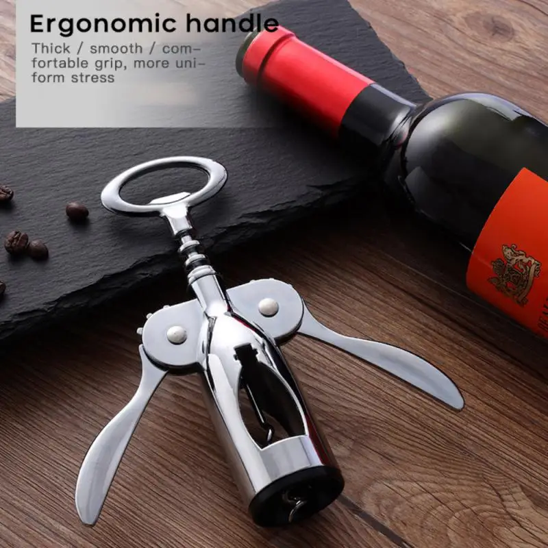 

Kitchen Tools Beer Bottle Opener Gadget Wine Accessories Metal Wine Corkscrew Stainless Steel Waiter Bottle Beer Wine Opener