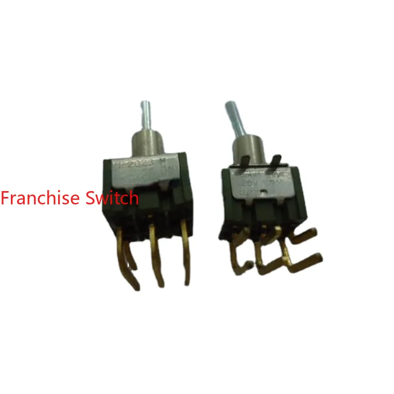 

5PCS Imported Torsion Switch M-2023H, Gold-plated Bent Foot, Third Gear, Six Feet, Shaking Head ON -OFF-ON.