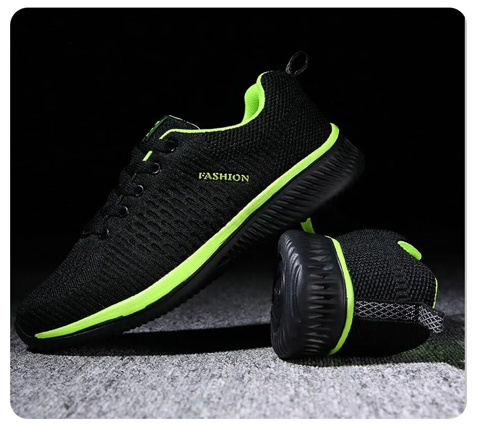 Men Running Walking Knit Shoes Women Fashion Casual Sneakers Breathable Sport Athletic Gym Lightweight