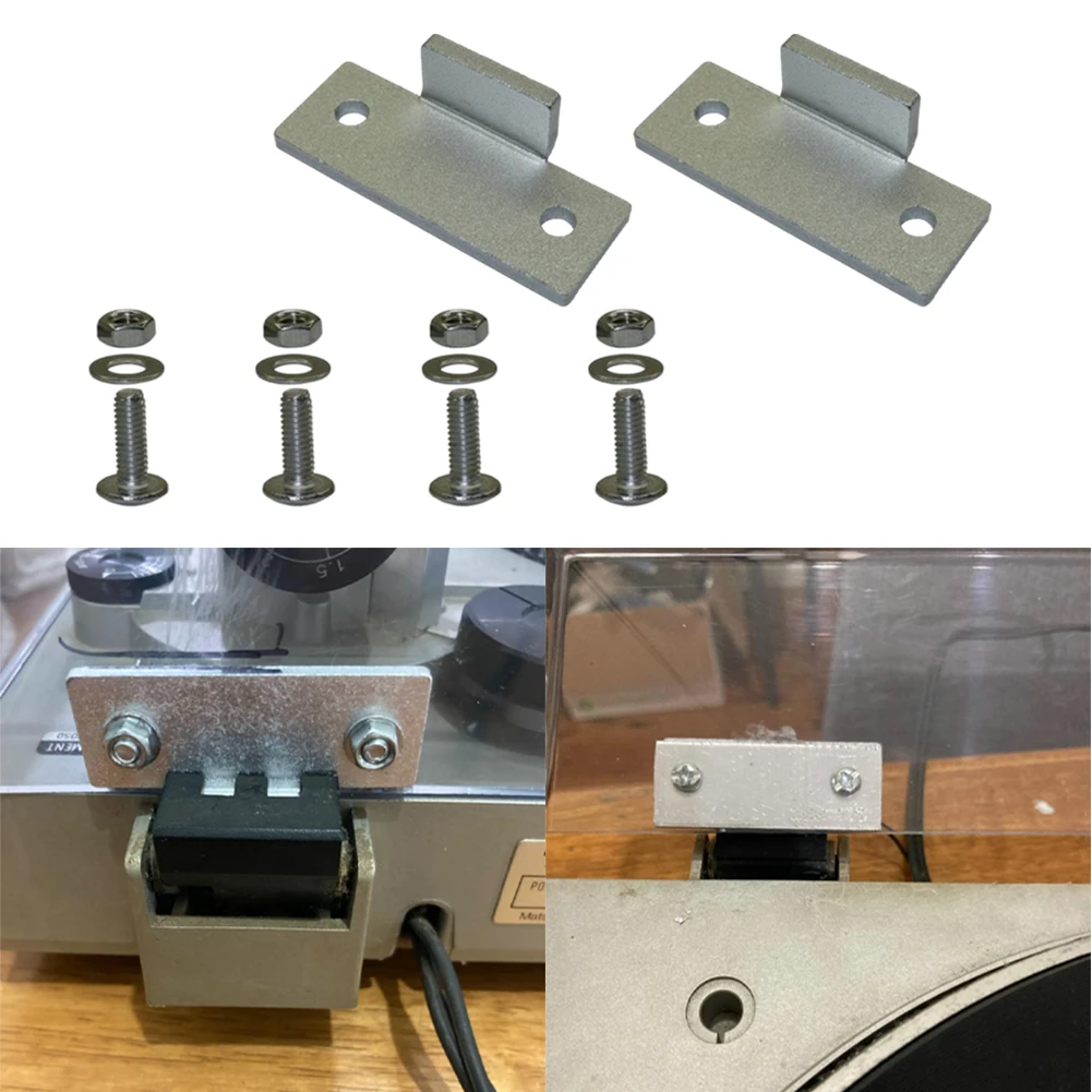Scharnier-Ersatzkit für Technics Plattenspieler-Staubschutzabdeckungen, passend für SL D2, SL Q2, SL 3200 Modelle mit komplettem Montagezubehör-Set. – Detail 4