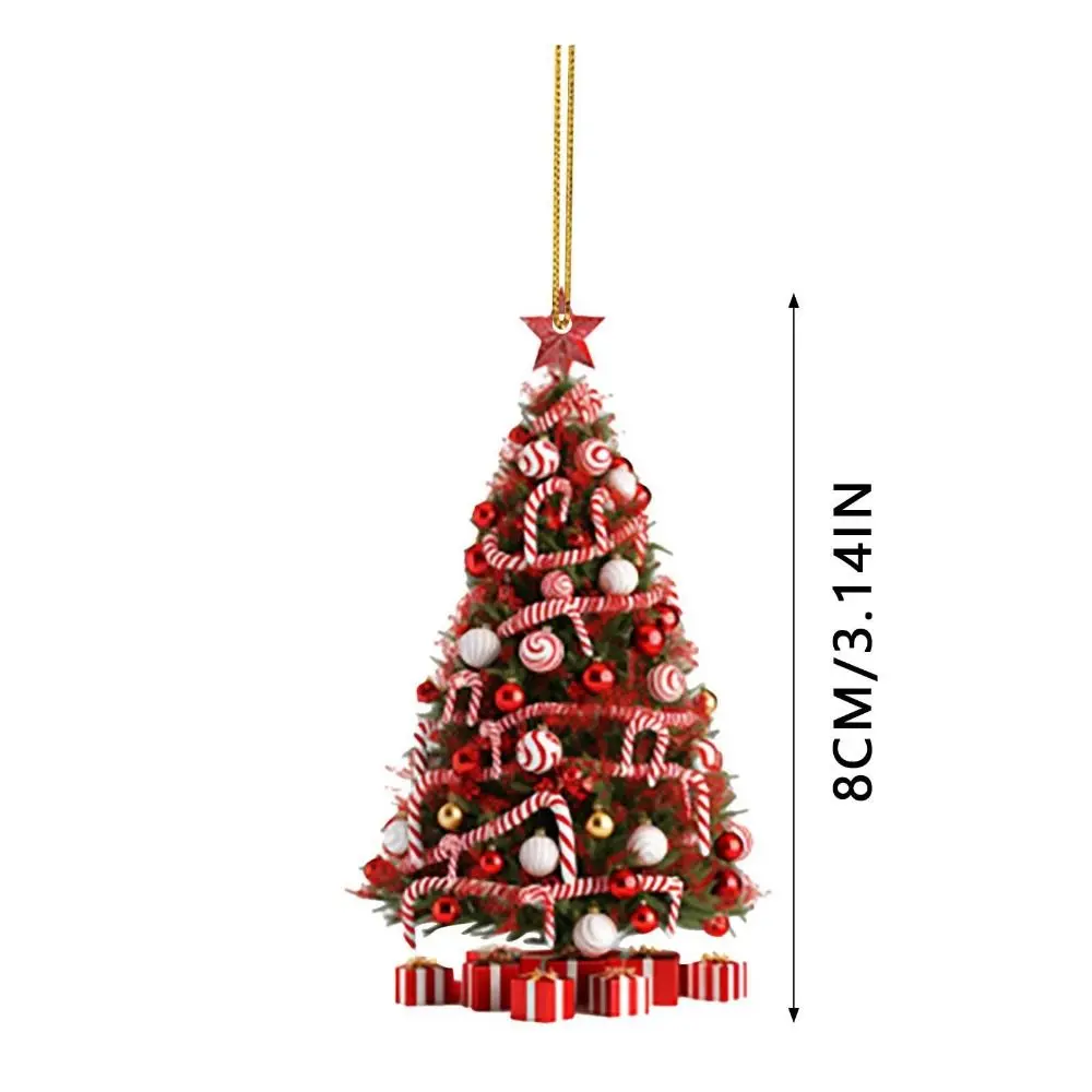 Acrylic Christmas Tree Ornament Hanging Pendant Xmas Decoration