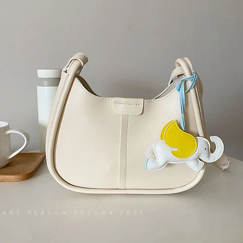 

Fashion Women's Bag High-end Texture Trend Niche Girl Summer Simple Large-capacity Leather Armpit Cross-body Bag 2024 New Style