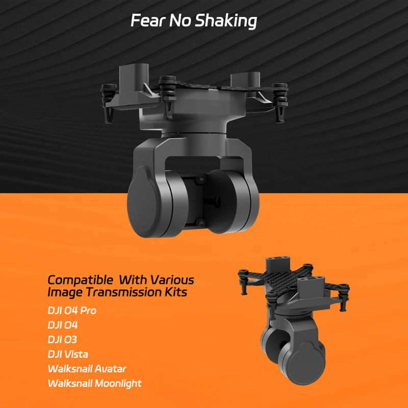 UAV CAR Drone PTZ Camera with 2-Axis Stabilization Gimbal Stand Digital Image Transmission C20D Camera Stand for UAV Drones - 2