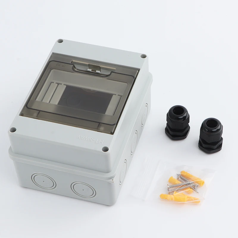 Outdoor rain protection air switch breaker open mounted Charging station HT5 circuit waterproof distribution box electrical box electrical distribution box