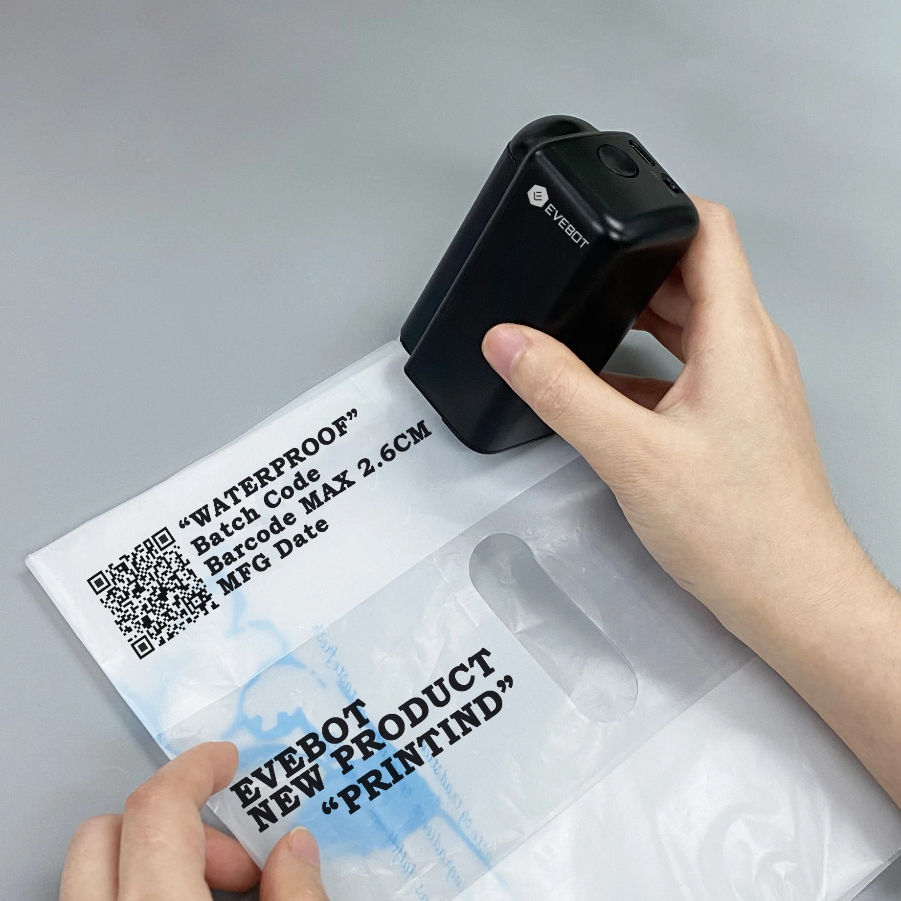 26mm Big Print Head EVEBOT Handheld Portable Printer Mini Print-Ind ...
