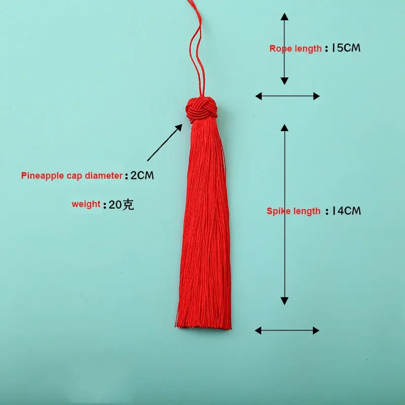 Silk Tassels Pineapple CapTassels Fringe Brush Pendants for DIY Jewelry Making Home Decor 1PC