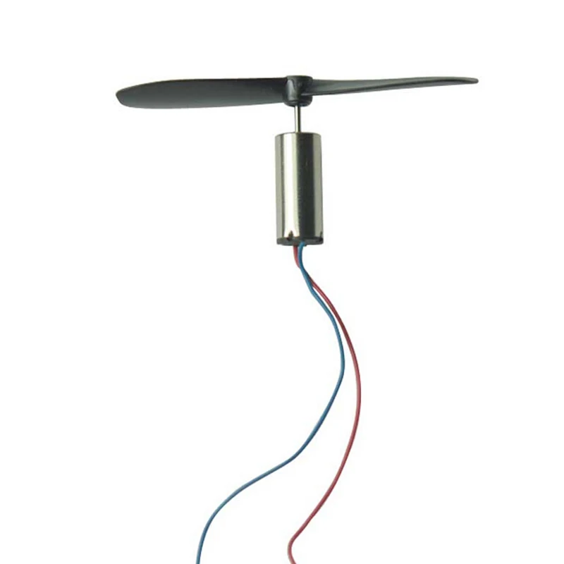 Lot de 2 moteurs sans noyau 3.7V 48000tr/min avec hélice pour avion RC