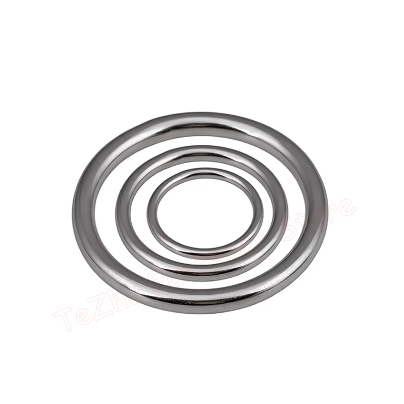 M3-M12 Heavy Duty Welded Round Rings 304 Stainless Steel Smooth Solid O Ring 1pc For Rigging Marine Boat Hammock Yoga steel o ring