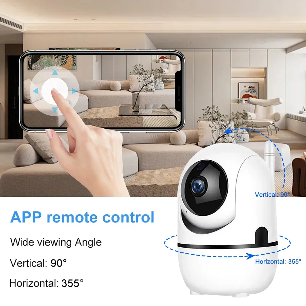 PEGATAH 2MP 2.4G/5G Wifi IP Camera Smart Home Baby Pet Security Camera  Auto Tracking Full Night Vision Network Wireless Camera