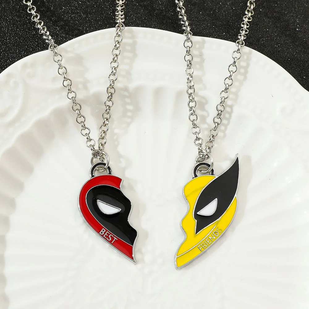 Colar de amizade deadpool e wolverine para mulher_voghion.com
