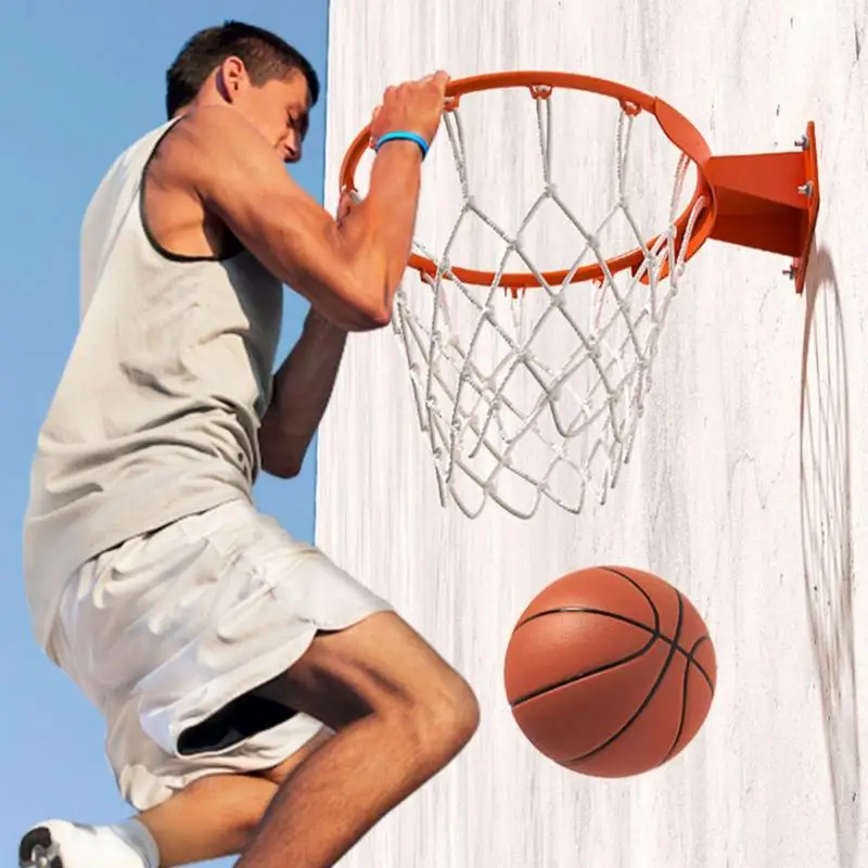 Basketball Hoop 35/45CM Hanging Basketball Hoop Wall Mounted Goal Hoop Rim Net Sports Netting Indoor Outdoor Wall Mounted Easy Installation