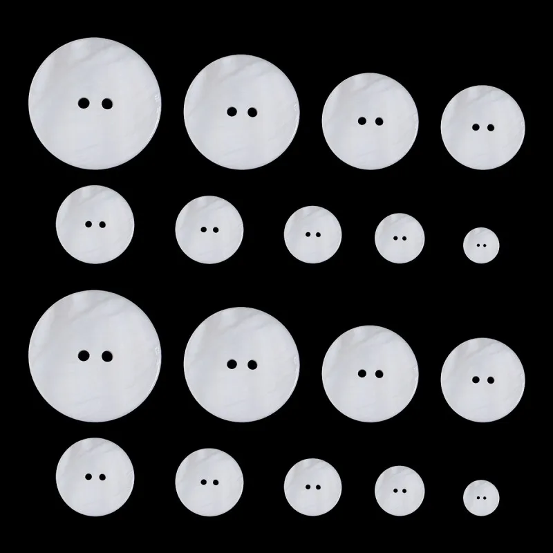 10PCS 머틸 사이즈 펄 쉘 버튼 의류 액세서리 DIY 공예 의류 장식 라운드..