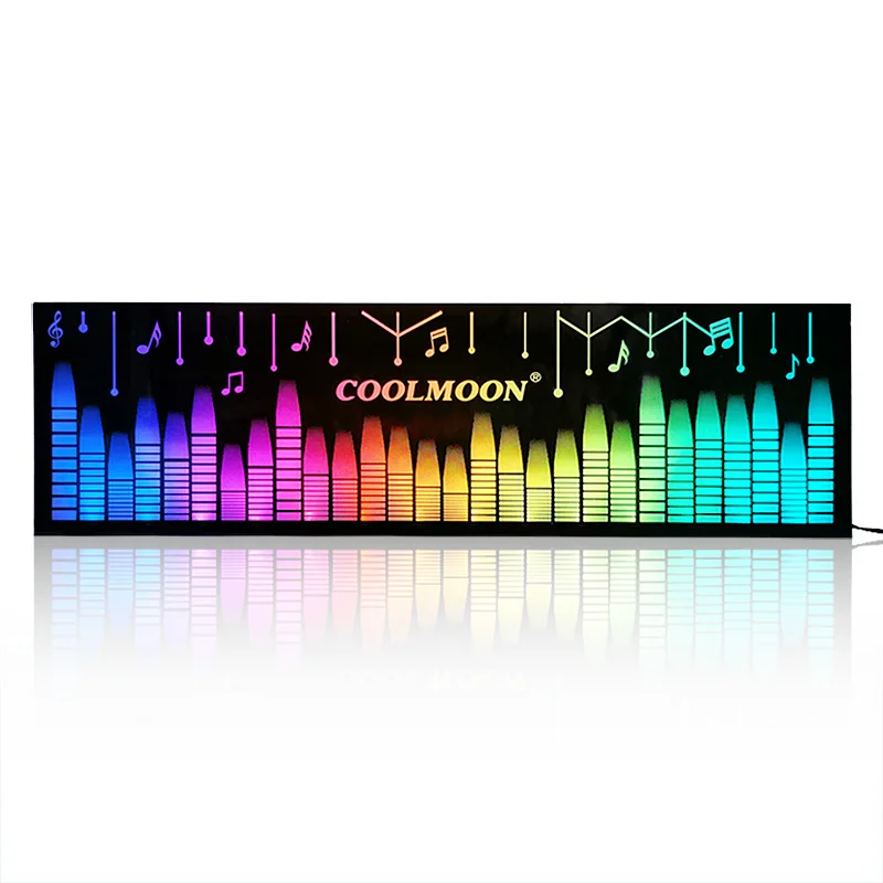 Coolmoon-placa de Iluminação Rgb Painel Lateral Suporte da Placa Gráfica Rgb Mudança de Cor Fonte de Alimentação Placa de Luz - Imagem 2