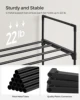 SONGMICS Shoe Rack, 3 Tier Shoe Organizer, Metal Shoe Storage Shelf for 15 Pairs of Shoes, Easy to Assemble, Entryway 4