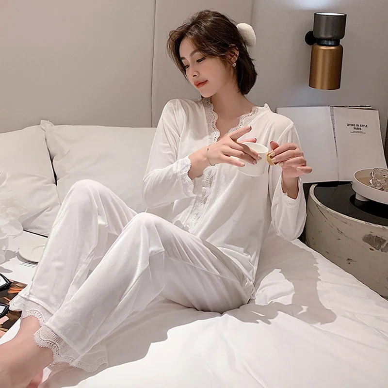 여성용 긴팔 가디건 세트, 벨벳 새틴 나이트 드레스, 브이넥 소프트 란제리 잠옷, 여성 의류, 겨울 잠옷, 신상
