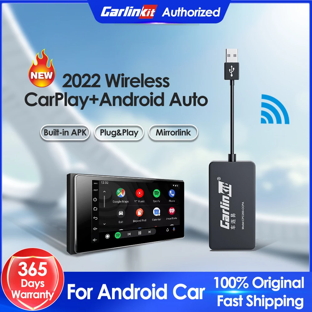 Carlinkit Wireless Carplay Dongle Android Auto Wireless Usb Adapter Per Android Car Multimedia Mirrorlink Netflix Spotify Box