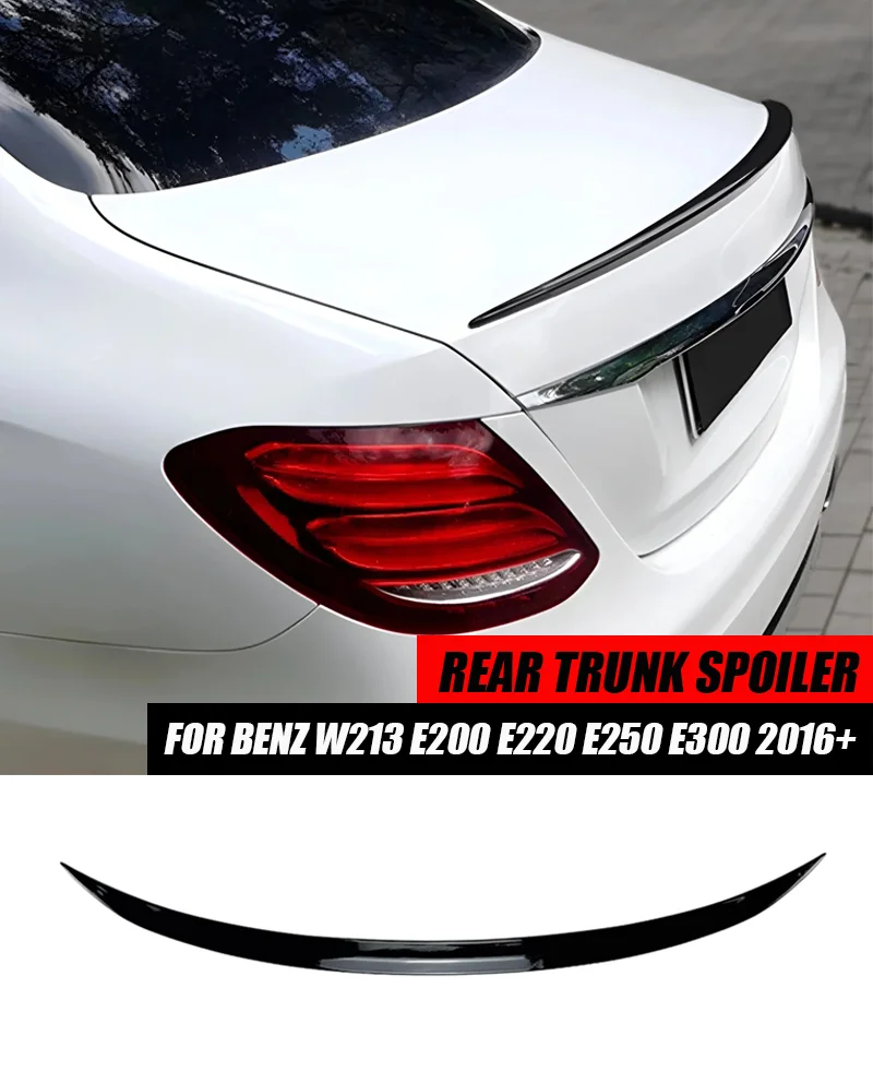 Geeignet für Mercedes-Benz E-Klasse W213 E200 E220 E250 E300 Limousine 4-Türer E63 2016+ Heckkoffer Dachflügel Spoiler – Detail 1