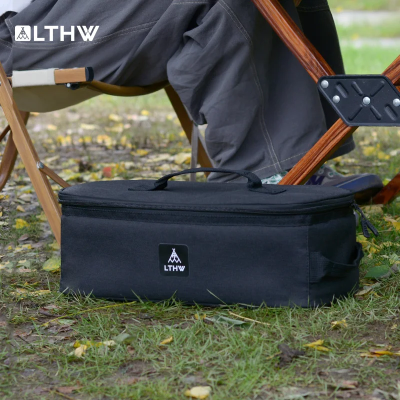 LTHWOutdoor picnic storage bag, gas stove, gas cylinder, kettle, cooking utensils bag, camping equipment bag