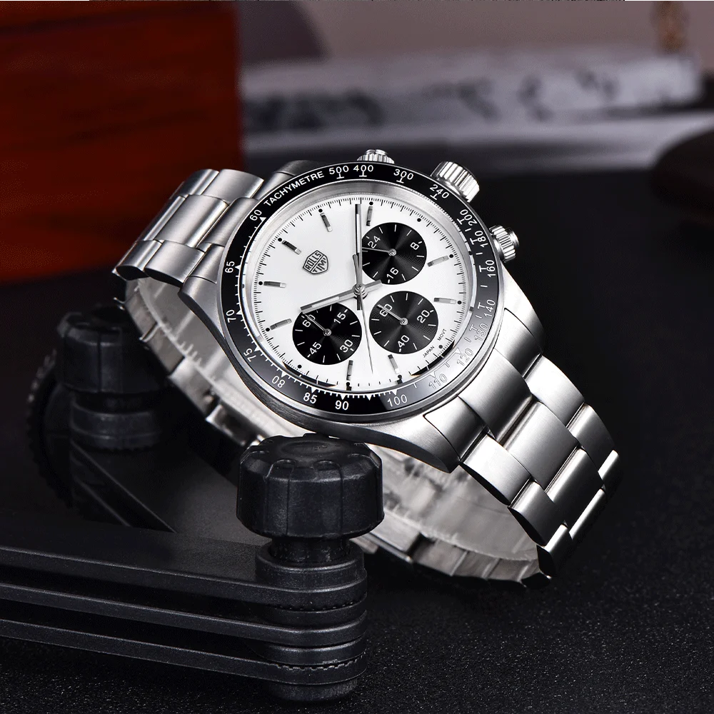 Orologio da uomo ROLLS TIMI 2026 di lusso, orologio al quarzo da uomo alla moda con specchio in zaffiro VK63, cronografo sportivo luminoso, reloj hombre - Image 2