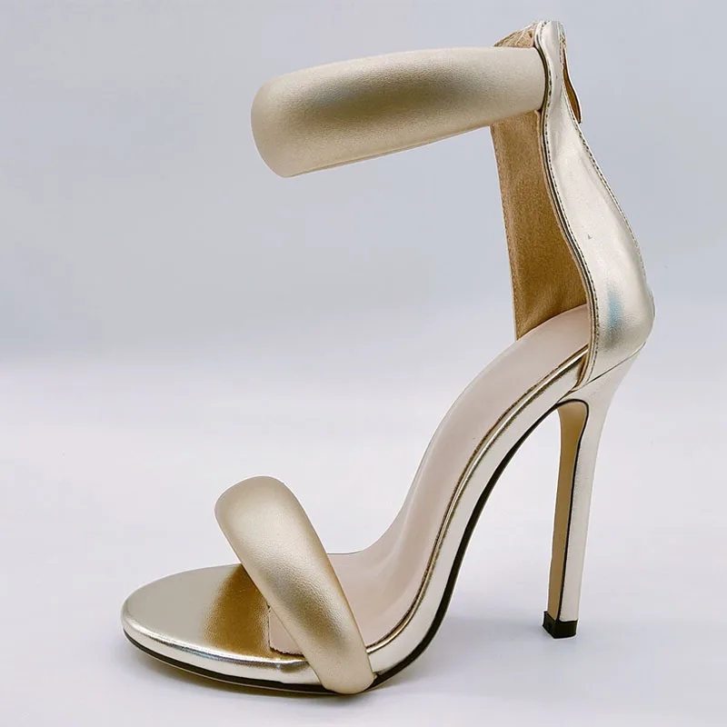 Liyke Purple Leather Ankle Wrap Zip Sandal - Women's Summer Gladiator Heels