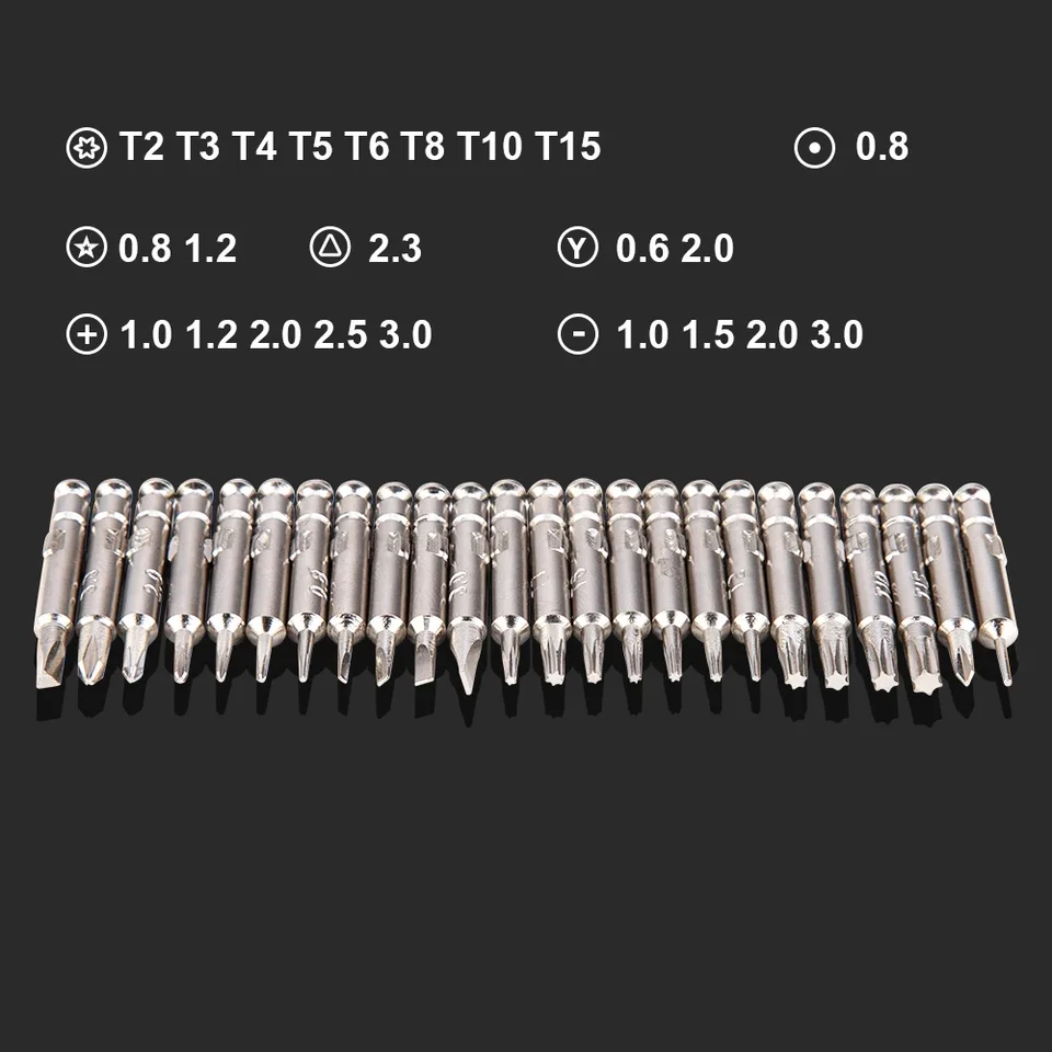 1Set 25 in 1 Multifunctional Disassembly Tool Screwdriver Set Torx Precision Screwdriver For Device Phones Tablet PC DIY