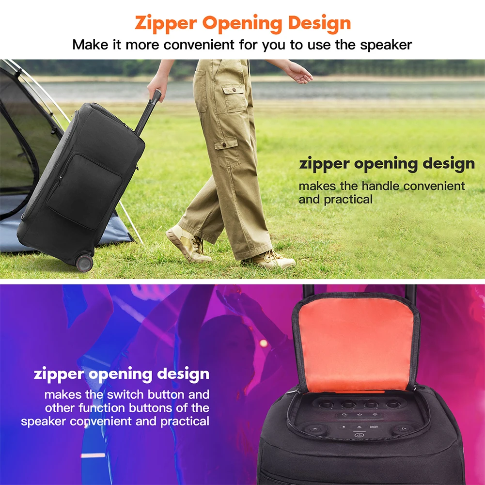 Speaker Dust Cover Waterproof Padded Speaker Protective Cover Foldable Double-Sided Speaker Storage Bag for PARTYBOX 310/320