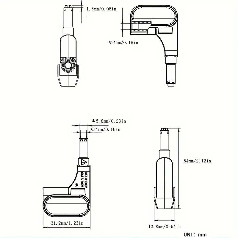 5PCS/2PCS/3PCS Magnetic Test Probe, Back Probe, Suitable For Quick Linking Of Digital Multimeters And Megohmmeters image 3