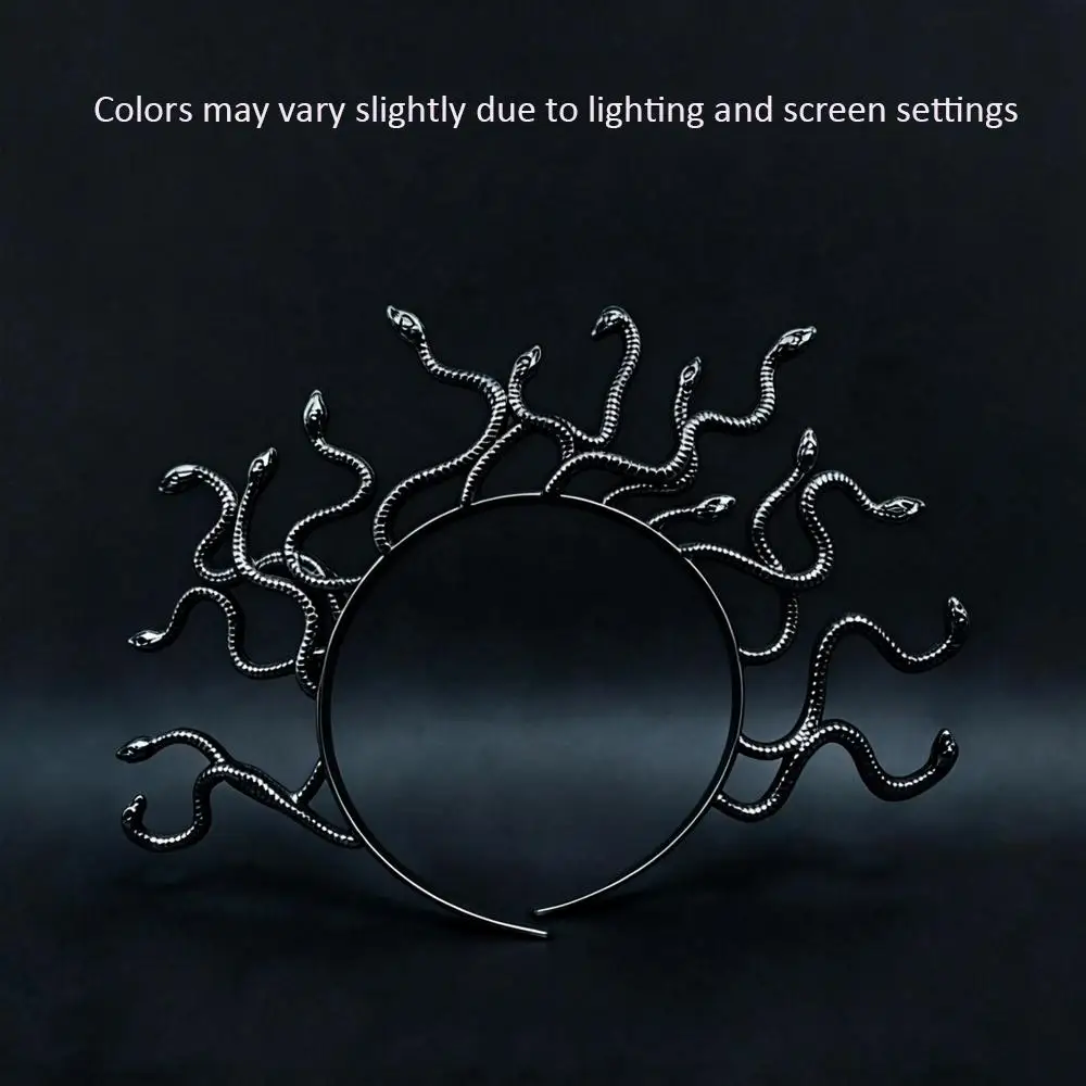 Damen Medusa Schlangenförmiger Kopfschmuck Cosplay Mädchen Kopfbedeckung Antike Griechische Mythologie Stirnband Halloween Karneval Kostüm Party Requisiten – Detail 8