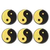 6Pcs/Set Yin Yang Pattern Tennis Racquet Vibration Dampeners Soft Lightweight Firm Silicone Material Gift for All Tennis Players