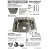 33-in X 22-in X 7-in For Kitchen Sink Brushed Finish Sinks Organizer Multifunction Strainer Waterfall Fixture Home Improvement 2