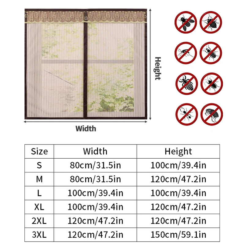 Kaufe Anti-Insekten-Fliegen-Wanzen-Moskito-Tür-Fenster-Vorhang-Netz-Maschen- Schirm-Schutz
