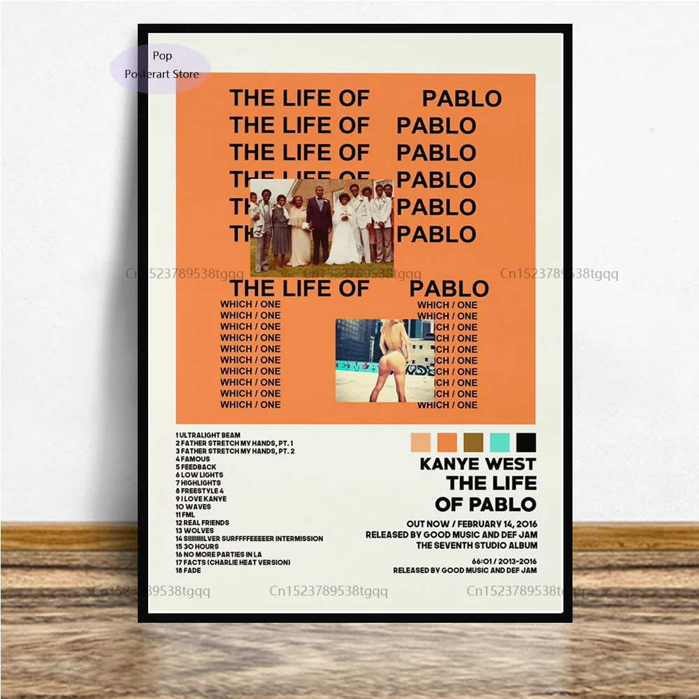 The Life of Pablo - Kanye West // Album Poster  Movie poster wall, Music  poster, Picture collage wall