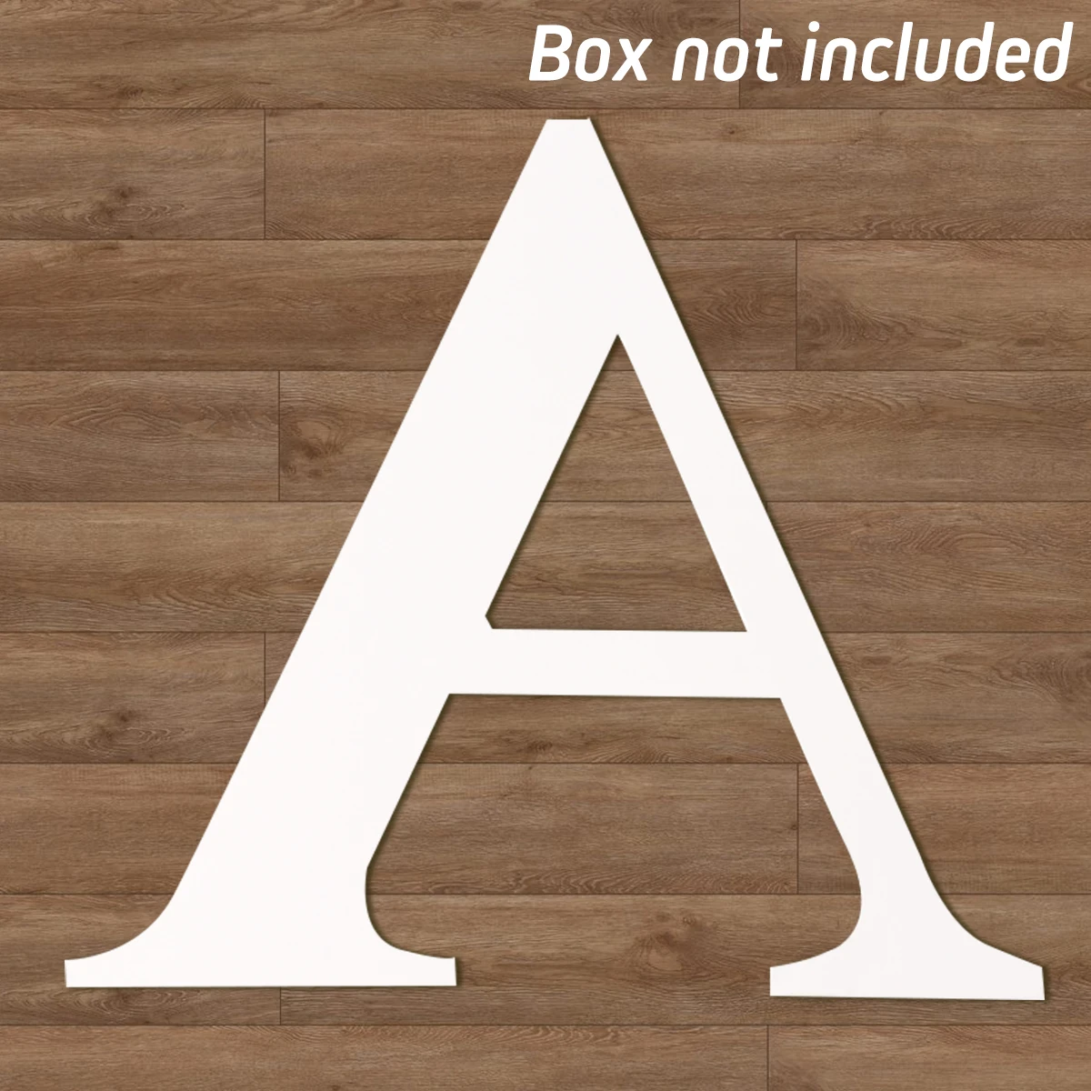 letter A no box