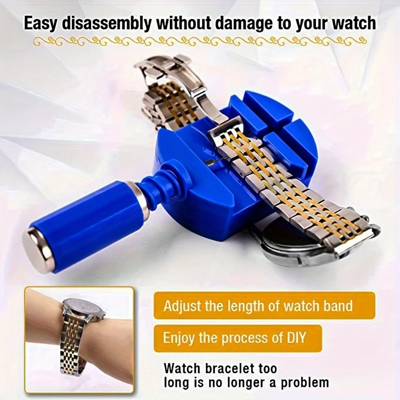 Watch Link Removal Tool Kit Watch Band Tool Strap Chain Pin Remover Repair Kit For Band Strap Adjustment