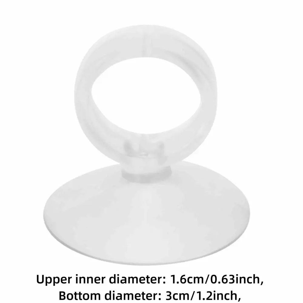 20PCS 세트 내구성이 뛰어난 투명 흰색 수족관 흡입 컵 2.2cm 튜브 홀더 워터 펌프 튜브 홀더 1.6cm 어항 흡착판