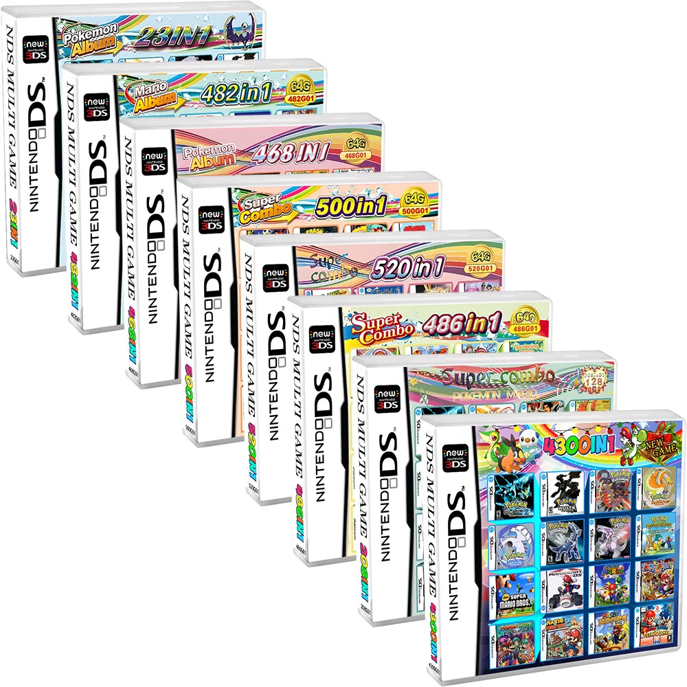 NDS Game Card Pack DS US European Version Multi in One V2 NDS Game Card Box