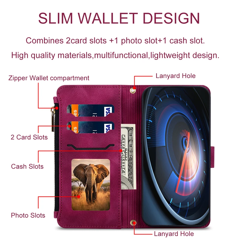 Flip Leather Wallet Cover for Realme Note - Premium Case and s Etui