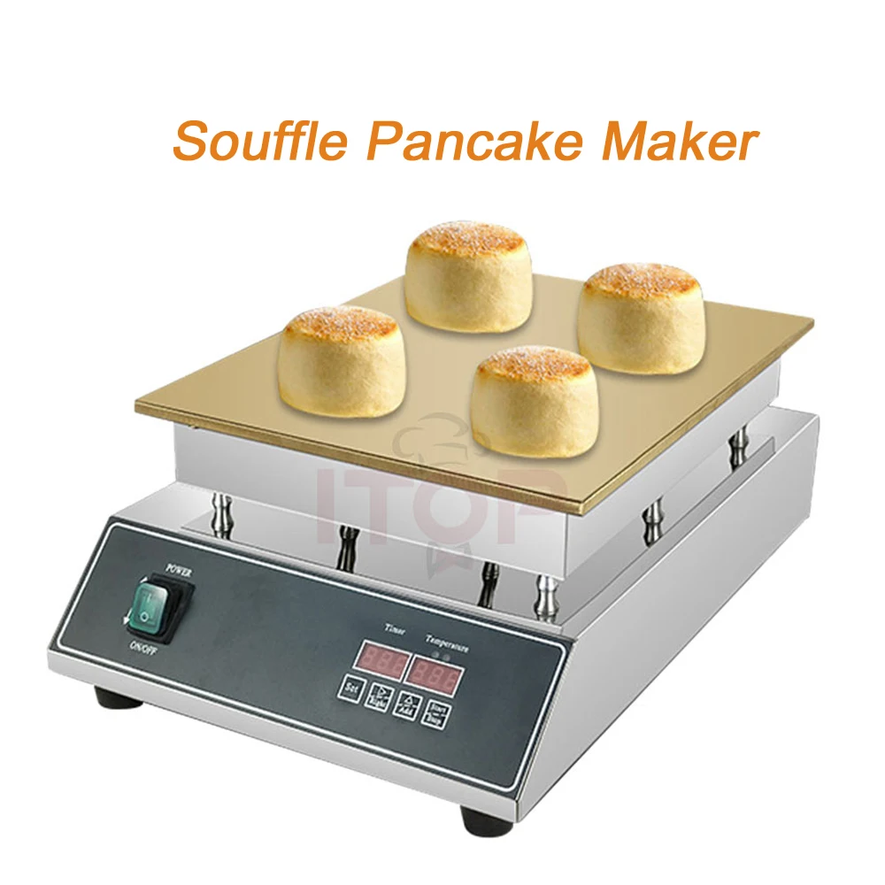 ITOP Souffle Machine Commercial Souffle Pancake Maker Dorayaki Machine Pancake Cooking Pan Electric 1500W 110V 220V