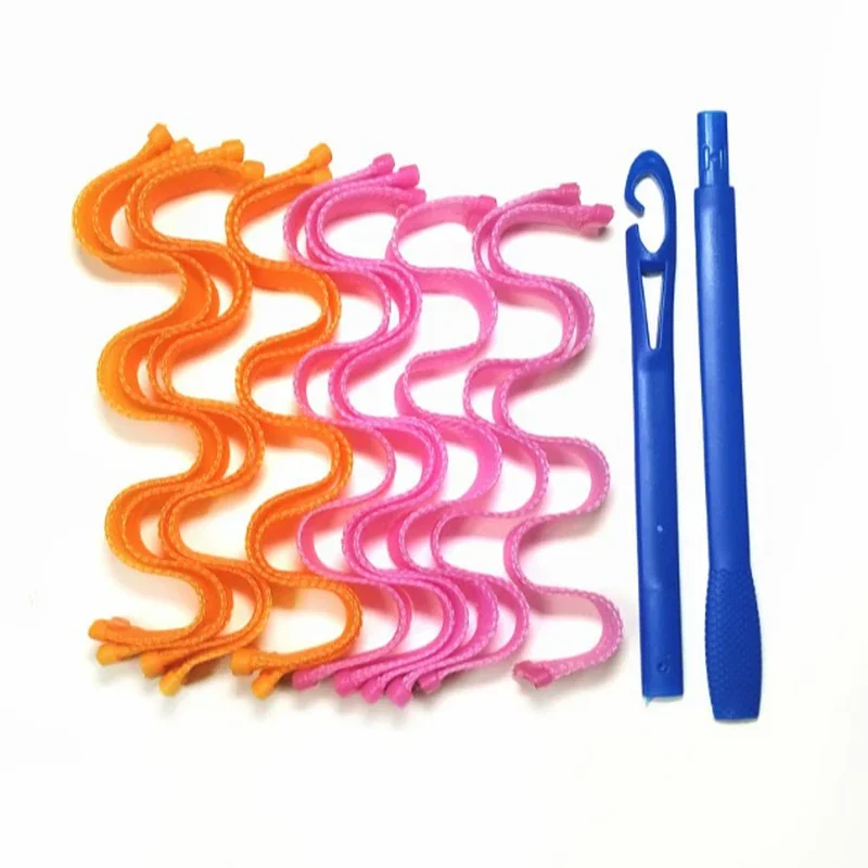 Heatless Hair Curler Make Curls Without Heat Natural Hair Waves Loop Hairs Curling 12/18/10pcs hair curling tools hair styling tool