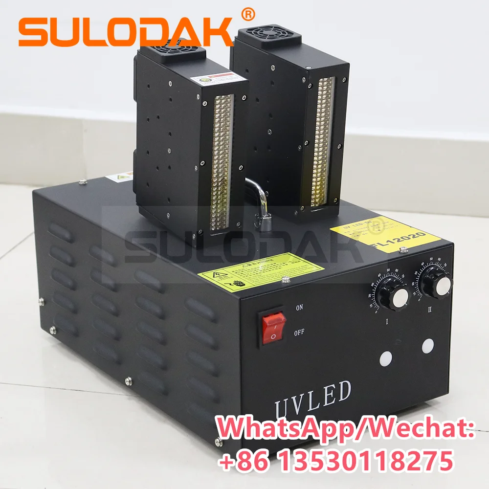 2pcs Air cooling UV LED Lamp Luminous Area 120*20mm UV lamp curing 395nm ink for Flatbed printing Ricoh Gen5 Gen6 I3200 TX800