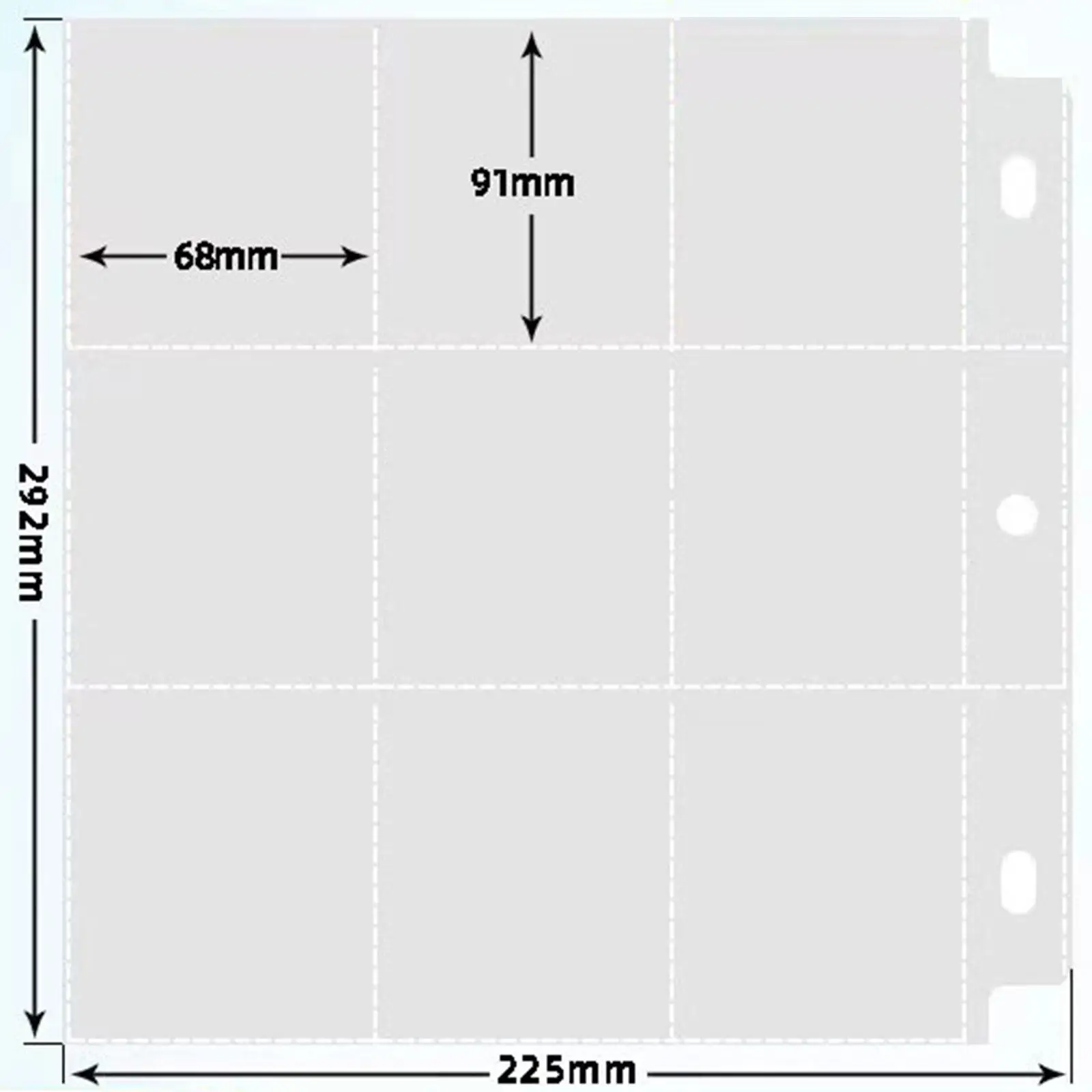 9 Pockets Trading Card Binder 720 Double Sided Pocket Album for Book Card