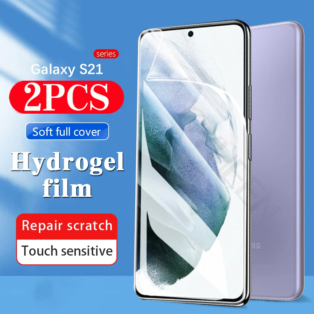 

2pcs soft full cover Soft For Samsung Galaxy hydrogel film S23 FE S22 5G S21 plus S20 Ultra S10 lite S9 S10E Not Glass film