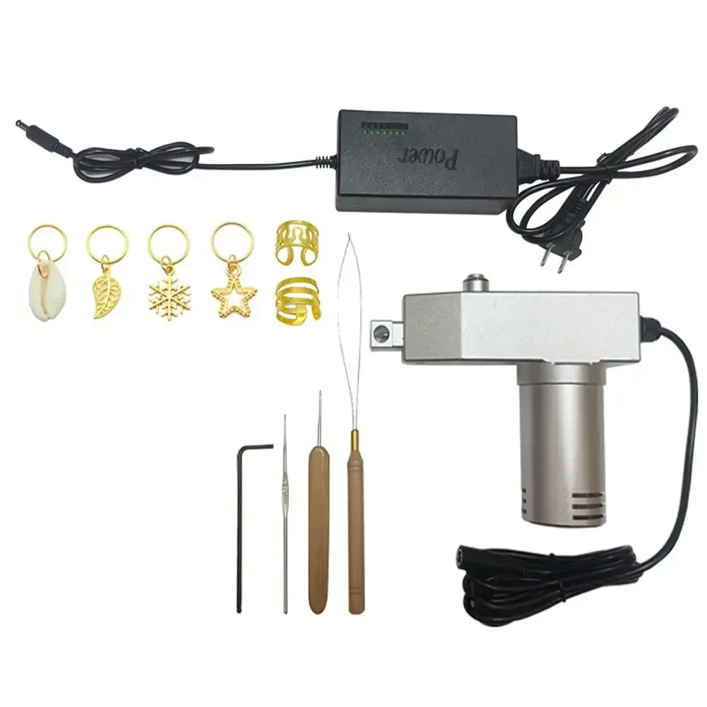Upgrade New Generation Mini Electric Braiding Machine Portable Electric Crochet Human Hair Braiding Tool dreadlock Machine 5