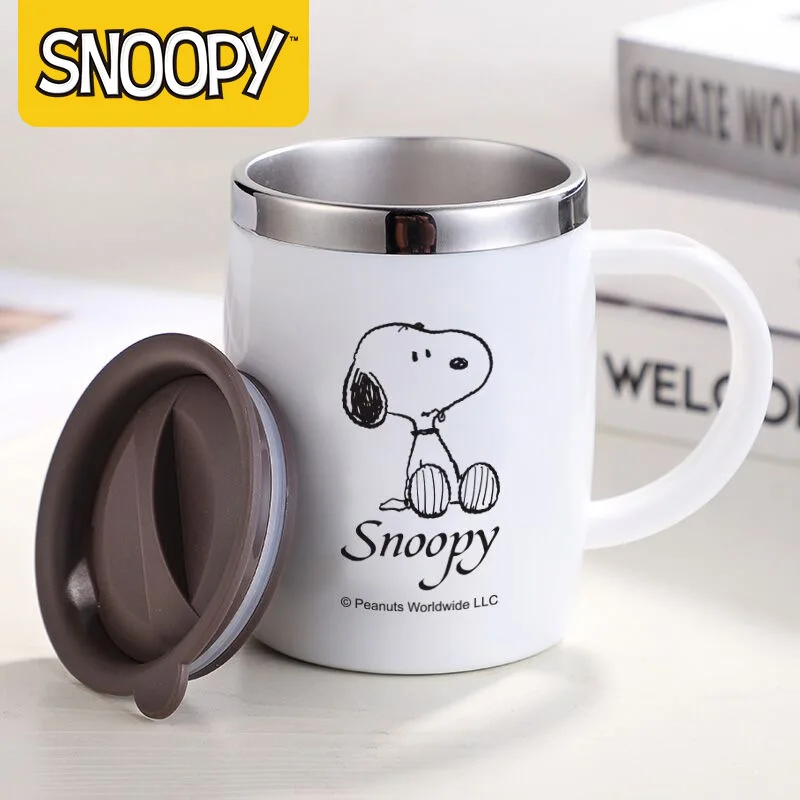 Tazza in acciaio inossidabile Snoopy da 420ml per creatività di uomini e  donne tazze e tazze da caffè carine regali Kawaii per ragazze Eco Friendly  - AliExpress