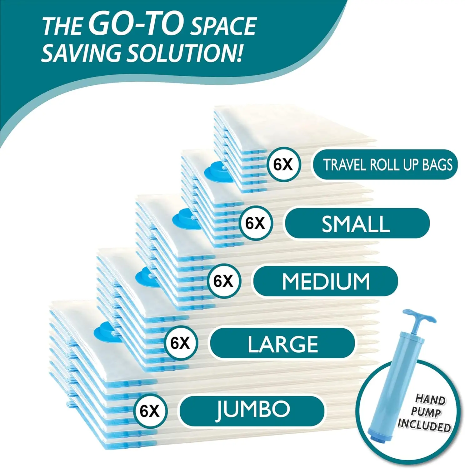 Space Saver Bags Compression Storage Bags for Comforters and Blankets, Vacuum Sealer Bags for Clothes Storage 4