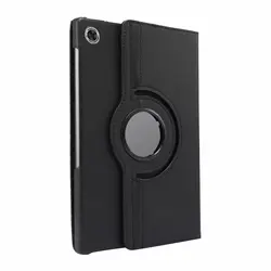 Premium 360° Rotating Leather Tablet Stand Case - M10 3rd Gen 10.1 (Black)
