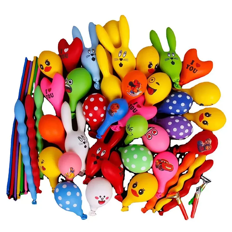 50Pcs Bunte Latex Luft Globos Helium Aufblasbare Luftballons Tier Ente Kaninchen Ballon Geburtstag Party Dekoration Globos Liefert