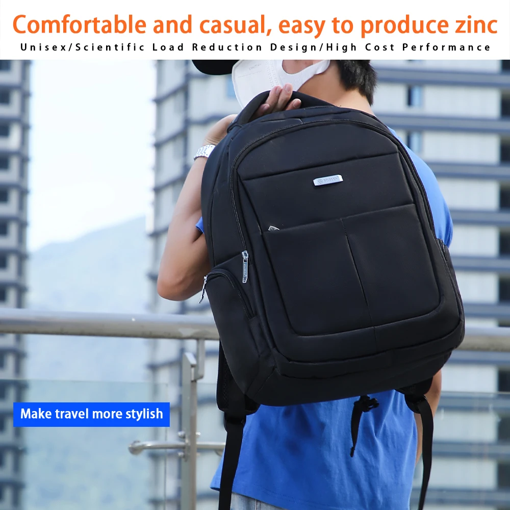 1Pcs Multifunctional Large-Capacity Backpack with Independent Front Pocket (Left Compartment) and Convenient Compartment, Can Hold 15.6inch Laptops, Travel Backpack