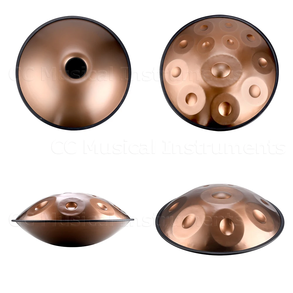 Guitare Enfant Tambour Tongue En Acier 6 Pouces 11 Tons - Ovshnrr - Pour Méditation Et Yoga Avec Sac Et Maillets Handpan 11 Tons