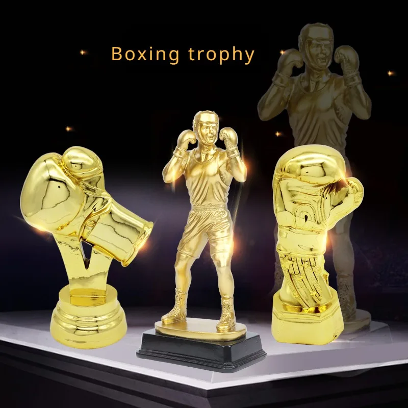 Boxe Taekwondo Competition Trophy Wushu Sports Meeting Competition Trophy Resin Souvenir Fighting Free Fight Trophy
